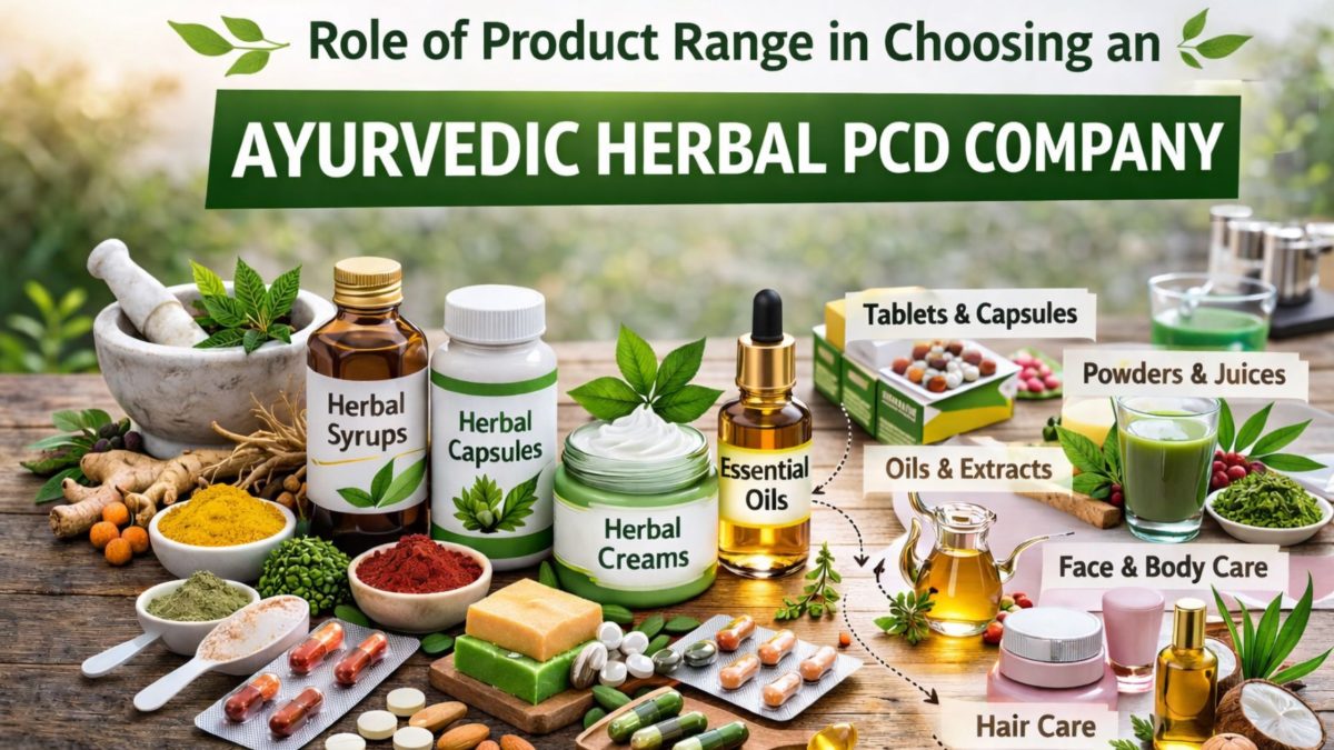 Role of Product Range in Choosing an Ayurvedic Herbal PCD Company
