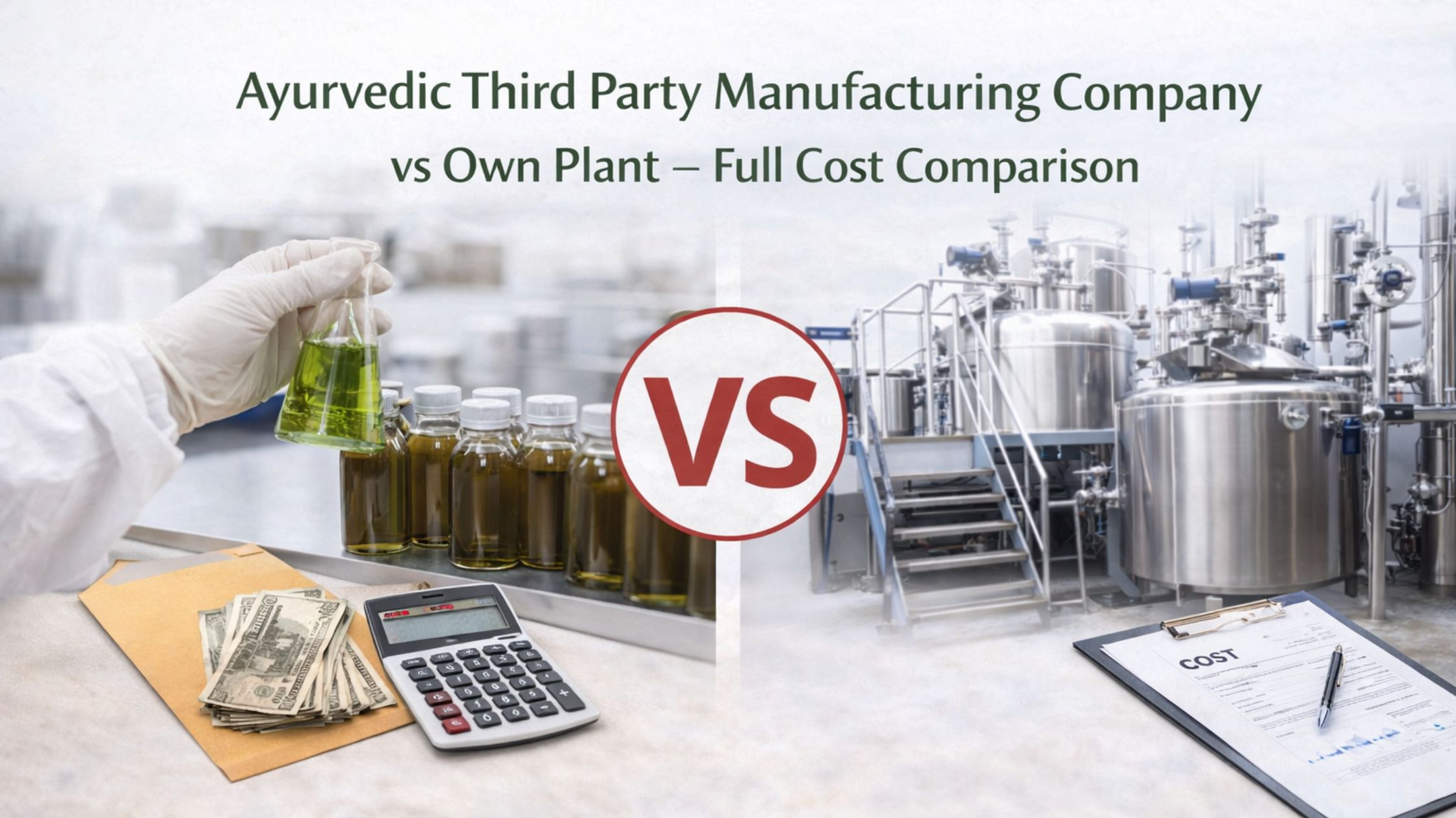 Own Manufacturing Unit Ayurvedic Third Party Manufacturing Company vs Own Plant