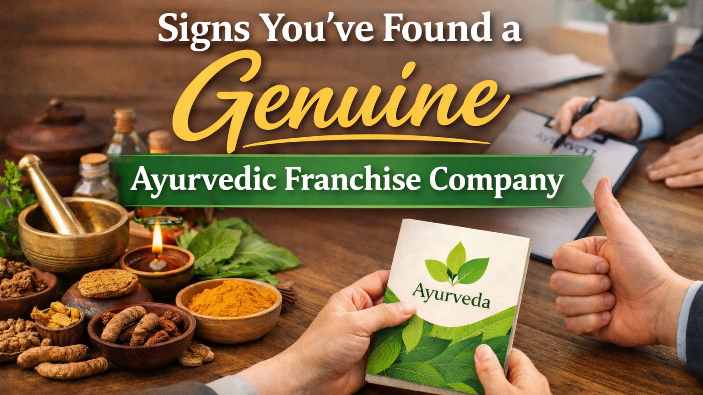 Signs You've Found a Genuine Ayurvedic Franchise Company